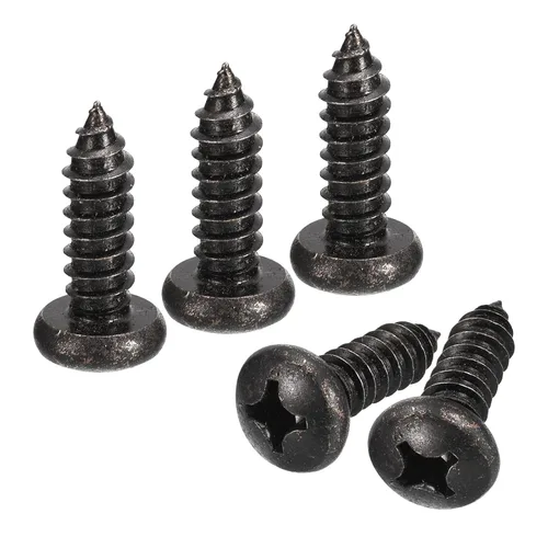 Vista 14 de uxcell Tornillo autorroscante Phillips de cabeza plana de 1/4 x 1, 25 piezas - Tornillo de madera de cabeza redonda de acero inoxidable 304