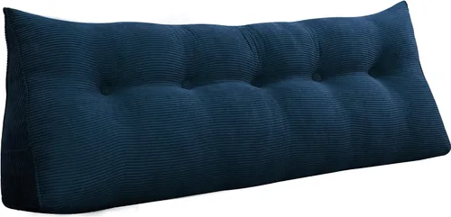 Vista 4 de WOWMAX - Almohada triangular para lectura; almohada grande para cabecera y respaldo; almohada en forma de cuña para soporte y posicionamiento