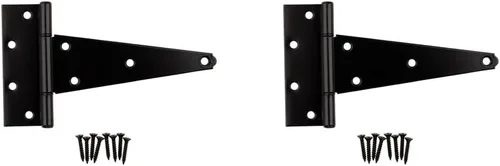 Vista 2 de National Hardware Bisagras en T extra pesadas N129-213 V286 en color negro, paquete de 2