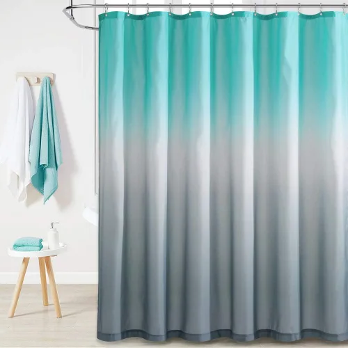 Vista 17 de KGORGE Cortina de ducha para baño, impermeable, con patrón de plantas, tamaño de cabina, decoración de baño para tina, inodoro, spa, 36 pulgadas