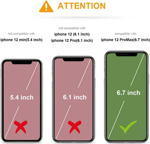 Vista 2 de KIHUWEY - Funda tipo cartera para iPhone 12 Pro Max, soporte para tarjetas, color negro Ranuras para tarjetas de crédito, piel sintética, cierre