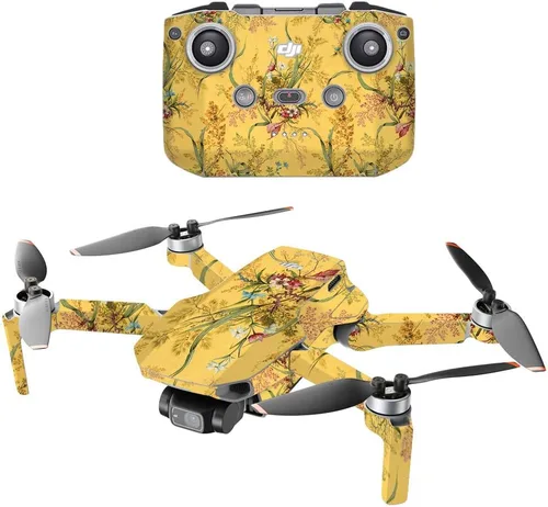 Vista 6 de MightySkins - Compatible con DJI Mini 2 Dron portátil - Flor de almendra Funda protectora de vinilo duradera y única Fácil de aplicar, quitar