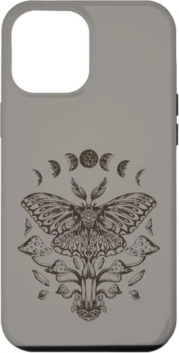 Vista 26 de Fairy Grunge Fairycore Aesthetic Goth Luna Moth Mushroom Case for iPhone 17