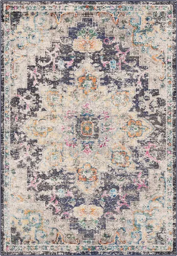 Vista 40 de Safavieh MAD473E - Tapete con diseño de medallón desgastado, bohemio elegante, colección Madison, no suelta pelos, fácil de cuidar, alto tránsito