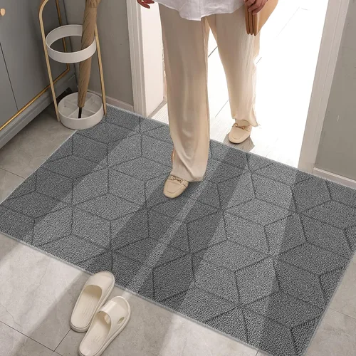 Vista 51 de GRANNY SAYS Tapete para puerta, de 32 x 20 pulgadas, tapete de bienvenida para exteriores, antideslizante, absorbe la suciedad para la entrada