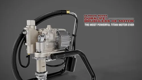 Vista 4 de Titan Impact X 440 Pulverizador de pintura sin aire eléctrico, 3300 PSI, control de presión adaptativo, patín