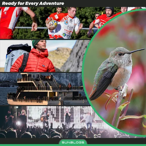 Vista 7 de Prismáticos HD de 12 x 42 pulgadas para adultos de alta potencia, prisma BAK4 impermeables para observación de aves, caza, viajes, senderismo y Negro