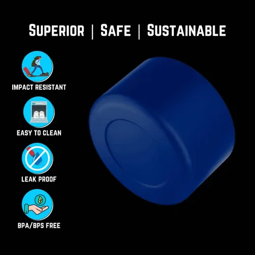 Vista 6 de NuRich Hydro - Funda protectora de silicona de boca ancha compatible con Hydroflask, Simple Modern y muchas más marcas de botellas de agua, tamaños