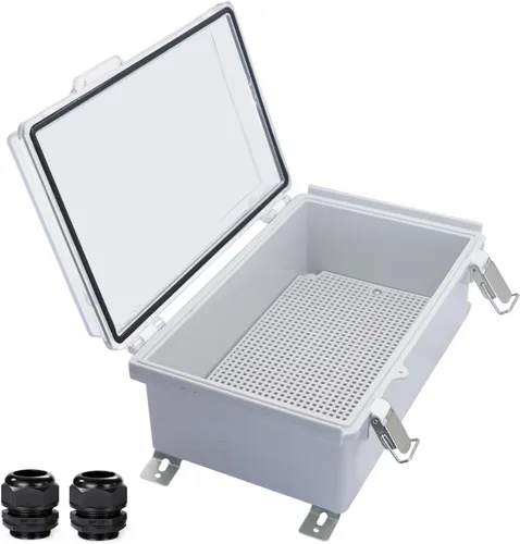 Vista 15 de Caja Eléctrica Impermeable a Prueba de Polvo Caja de Conexiones Resistente a la Intemperie IP67 Carcasa de Plástico ABS Caja de Proyecto