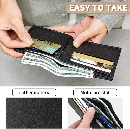 Vista 5 de Cartera para hombre, Negro -, Cartera plegable