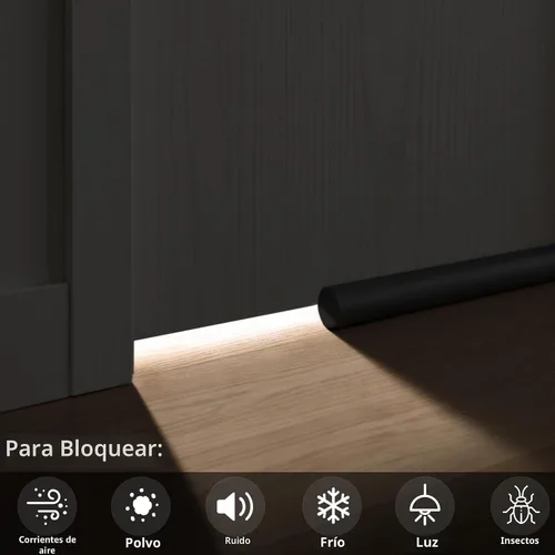 Vista 3 de MAXTID Tope de Corrientes de Aire Grande para Puerta de 30 Pulgadas para Puerta de Dormitorio de Tamaño Pequeño, Se Adapta a Espacios de 0.5 a 1.7