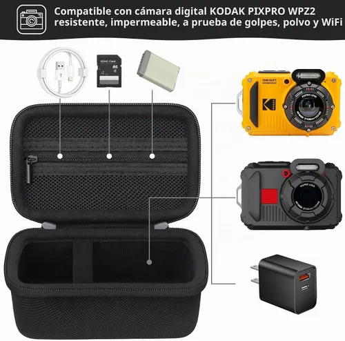 Vista 2 de Funda de transporte para cámara digital KODAK PIXPRO WPZ2, color Negro