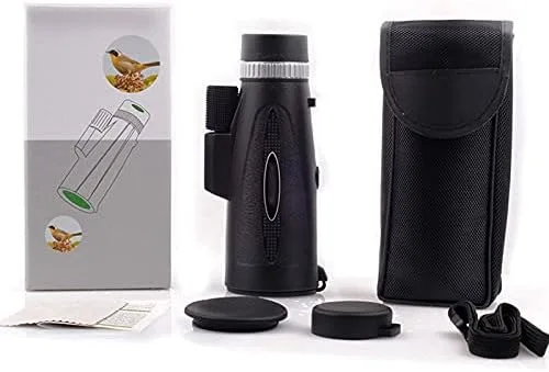 Vista 6 de GeRRiT Telescopio monocular de 12 x 50, compacto monocular de alta potencia con adaptador para teléfono inteligente y trípode BAK4 Prism FMC Lens