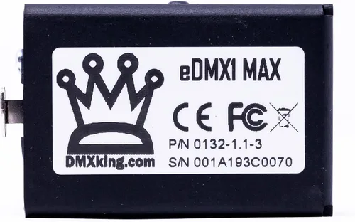 Vista 4 de eDMX1 MAX - Adaptador Ethernet ArtNet/sACN DMX (3 pines)