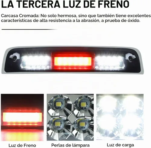Vista 3 de Tresound Tercera luz de freno LED para Dodge Ram 1500 2500 3500 2009-2017 Luz de carga