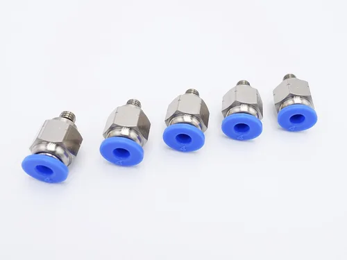 Vista 40 de Conexión de conexión de 1/2" OD x 1/2" macho NPT rosca, línea de agua recta macho neumática, conectores de empuje rápido (paquete de 4)