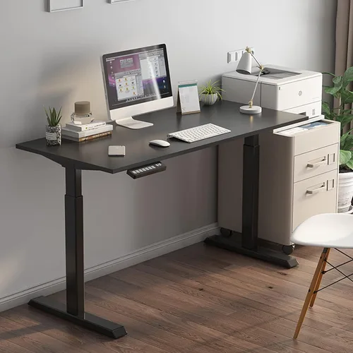 Vista 10 de Escritorio eléctrico para PC, escritorio elevador de pie, estación de trabajo de oficina inteligente, simple y moderno, escritorio para computadora