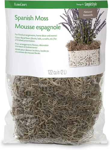 Vista 6 de FloraCraft Musgo español., Marrón, 2 onza