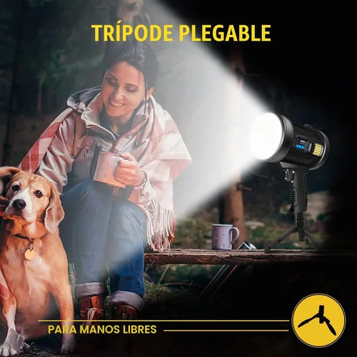 Vista 8 de Foco recargable con trípode de 100000 lúmenes
