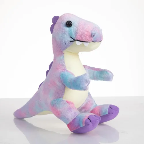Vista 9 de HollyHOME Animal de peluche de dinosaurio, juguetes de peluche de Azul