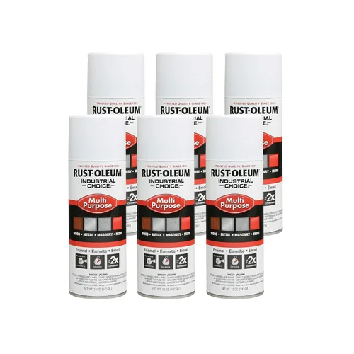 Vista 13 de Aerosol de esmalte Rust-Oleum para uso general; envase de 16 onzas líquidas; lata de aerosol, almendra, 6