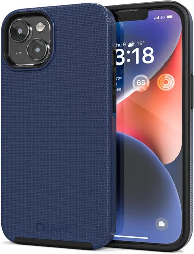 Vista 9 de Crave Dual Guard para iPhone 14, funda de doble capa de protección contra golpes para Apple iPhone 14 (6.1") - Negro
