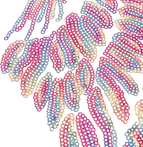 Vista 8 de Didiseaon 2pcs Embroidered Angel Wings Sequin Patch DIY Clothing Decor Iron-on Applique for Jackets Craft Accessories