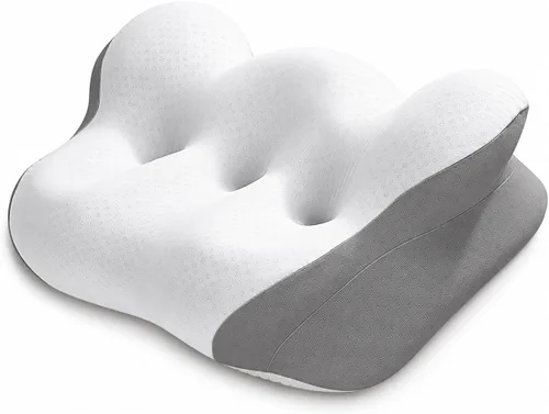 Vista 11 de Almohada cervical para el cuello – Almohadas de espuma viscoelástica para aliviar el dolor y dormir con funda de almohada refrescante, almohada Azul