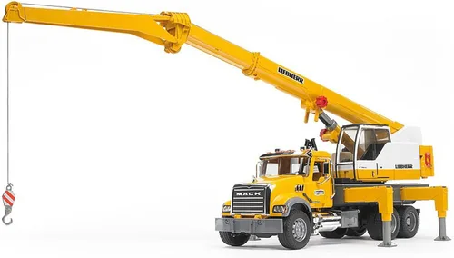 Vista 2 de Bruder 02818 Camión Grúa Mack Granite Liebherr