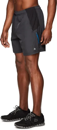 Vista 17 de RBX Active - Pantalones cortos de baloncesto para hombre, 9 pulgadas, elásticos, con bolsillos