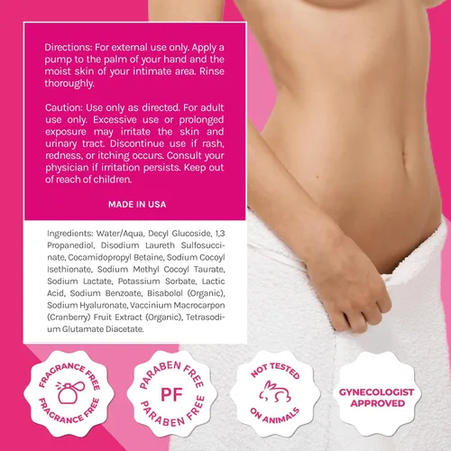 Vista 2 de ZENZSUAL Limpiador de espuma femenina con ácido hialurónico y extracto de arándano orgánico, lavado femenino con pH equilibrado para pieles