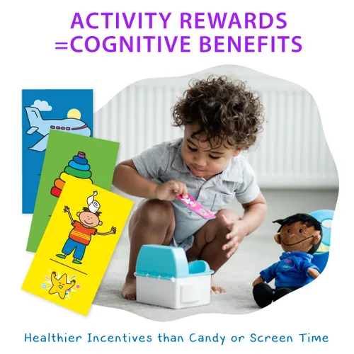 Vista 4 de Entrenamiento para ir al baño con Tot On The Pot, el sistema completo incluye guía para padres, libro para niños, muñeca para ir al baño, tarjetas