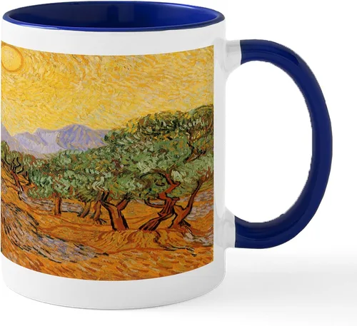 Vista 39 de CafePress Irises By Vincent Van Gogh Taza de café de cerámica de 11 oz (11.0 fl oz)