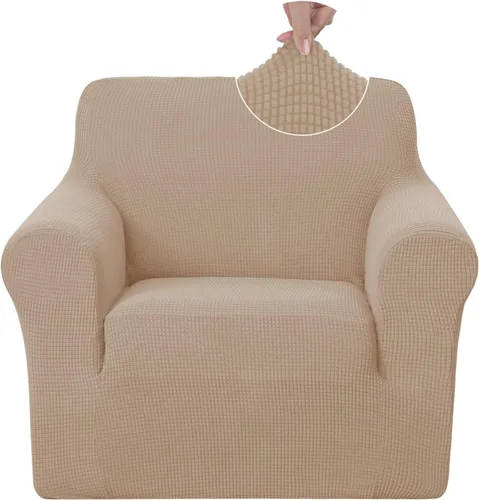 Vista 38 de U-NICE HOME Funda para sofá biplaza elástica, cubierta para sofá, funda para sillón, protector de muebles para sofá con 2 cojines, funda para sofá