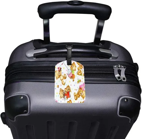 Vista 2 de Guitong Travel Equipaje Etiqueta Spaceman Whale Astronaut Sistema Solar Grabado Mochila Etiqueta Maleta Viaje Identificador Inteligente Cuero Viaje