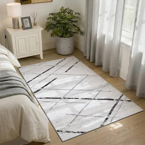 Vista 264 de jinchan Alfombra marroquí de pasillo 2x6 - Alfombra de pasillo lavable a máquina para cocina, alfombra moderna geométrica suave de pelo bajo