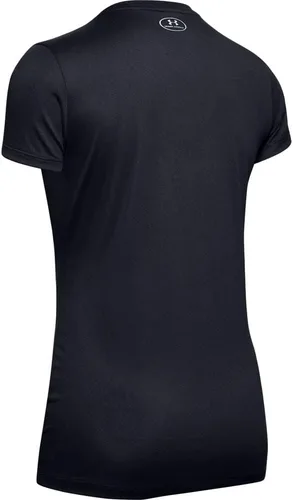 Vista 4 de Under Armour - Camiseta UA Tech de manga corta y cuello en V para mujer, unicolor