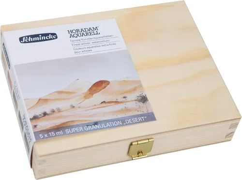 Vista 11 de Schmincke - HORADAM® AQUARELL, surtido completo de 40 medios recipientes de acuarelas de granulación súper fuerte, 74 440 097, caja de metal