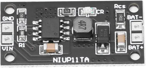 Vista 3 de Eujgoov 2 módulos de cargador de batería NiCd NiMH, 1.2V CC, entrada de 5V, listado UL, negro, 0.591 in x 0.157 in x 0.157 in, cargador de batería