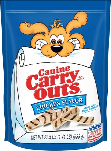 Vista 21 de Canine Carry Outs Golosinas para perros, sabor a tocino, 22.5 onzas (paquete de 4), hechas con tocino real