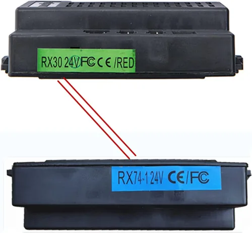 Vista 3 de Weelye RX74 24 V CE FC 2.4G Bluetooth Control remoto y receptor kit controlador caja de control Accesorios para niños paseo eléctrico en juguetes