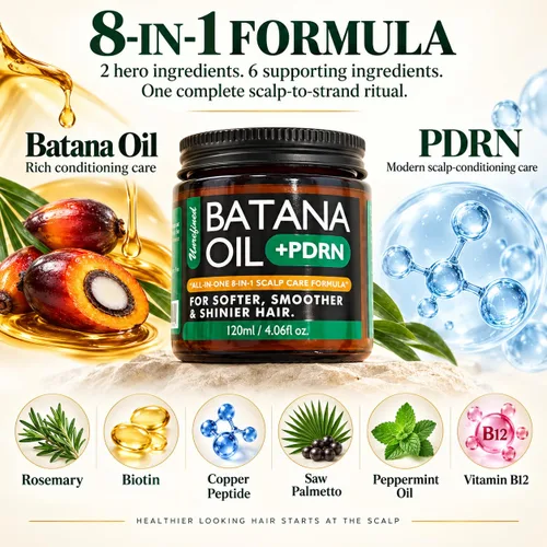 Vista 4 de WEEMOTD Batana Oil + PDRN bálsamo para el cabello y el cuero cabelludo