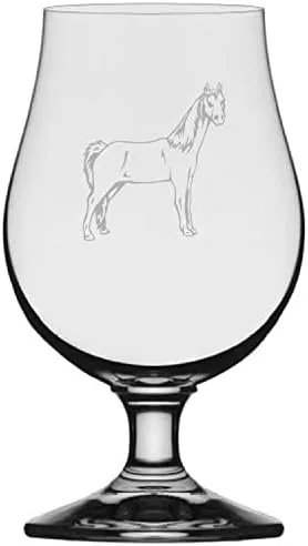 Vista 28 de Abaco Barb Body Horse - Vaso de cerveza Iona grabado (13.25 onzas)