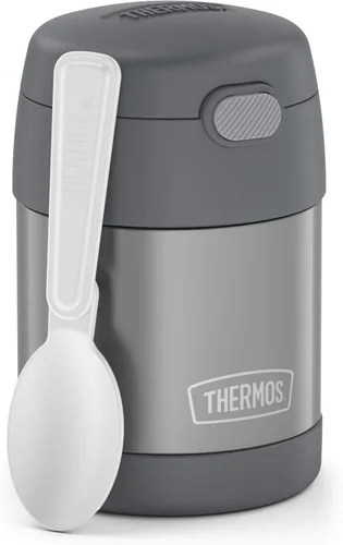 Vista 6 de THERMOS FUNTAINER - Botella de 12 onzas, gris y Funtainer - Frasco de 10 onzas para alimentos, color gris
