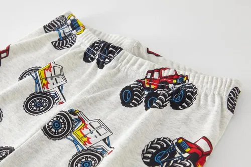 Vista 6 de Conjunto de pijama de planeta para niños, 100% algodón, 2 piezas, ropa de dormir de manga larga, conjuntos de ropa de dormir para niños, camisas