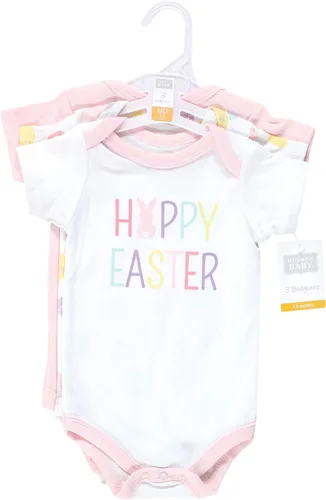 Vista 333 de Hudson Baby baby-girls Cotton Bodysuits 3-pack