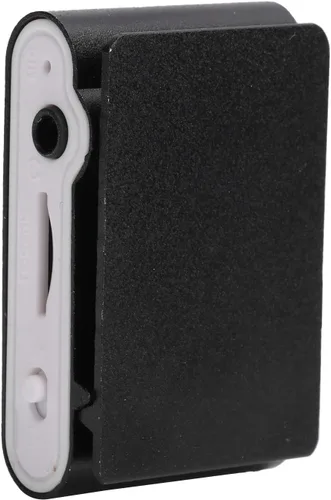 Vista 9 de Mini reproductor de MP3, pantalla LCD mini reproductor de música USB, con auriculares, reproductor de clip ultraligero, carcasa de metal, soporte