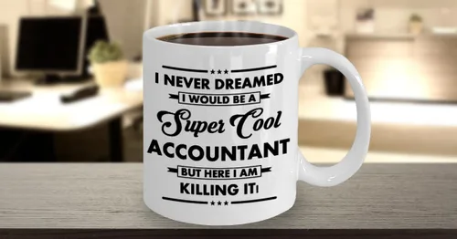 Vista 2 de Taza de café de contador, regalos divertidos para el mejor contador de CPA, regalo para hombres para mujeres, graduación de agradecimiento