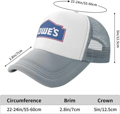 Vista 5 de Gorra de béisbol unisex Lowe'S-Logo-Blue_Hats Gorra de béisbol ajustable moda al aire libre de malla Sombrero Sandwich Cap