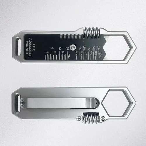Vista 7 de Llave ajustable EDC, llave de bolsillo, bolígrafo de acción de perno multiherramienta herramientas de bolsillo